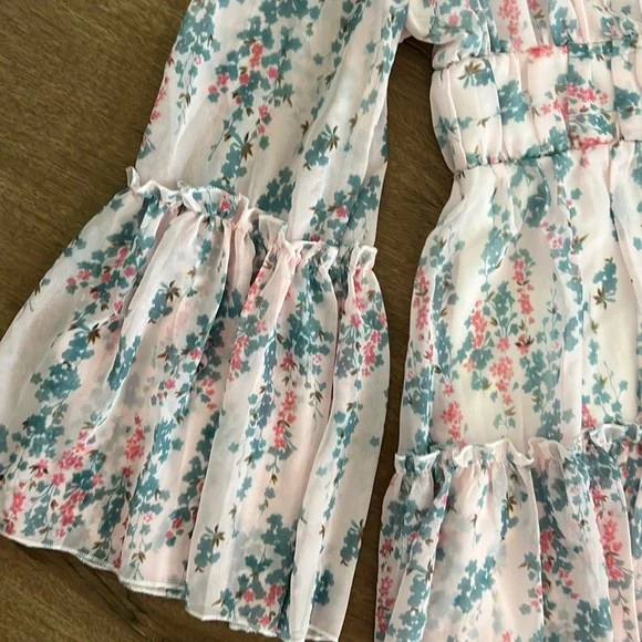 NWT!! Miss Ord Pink Floral Dress - Picture 4 of 4